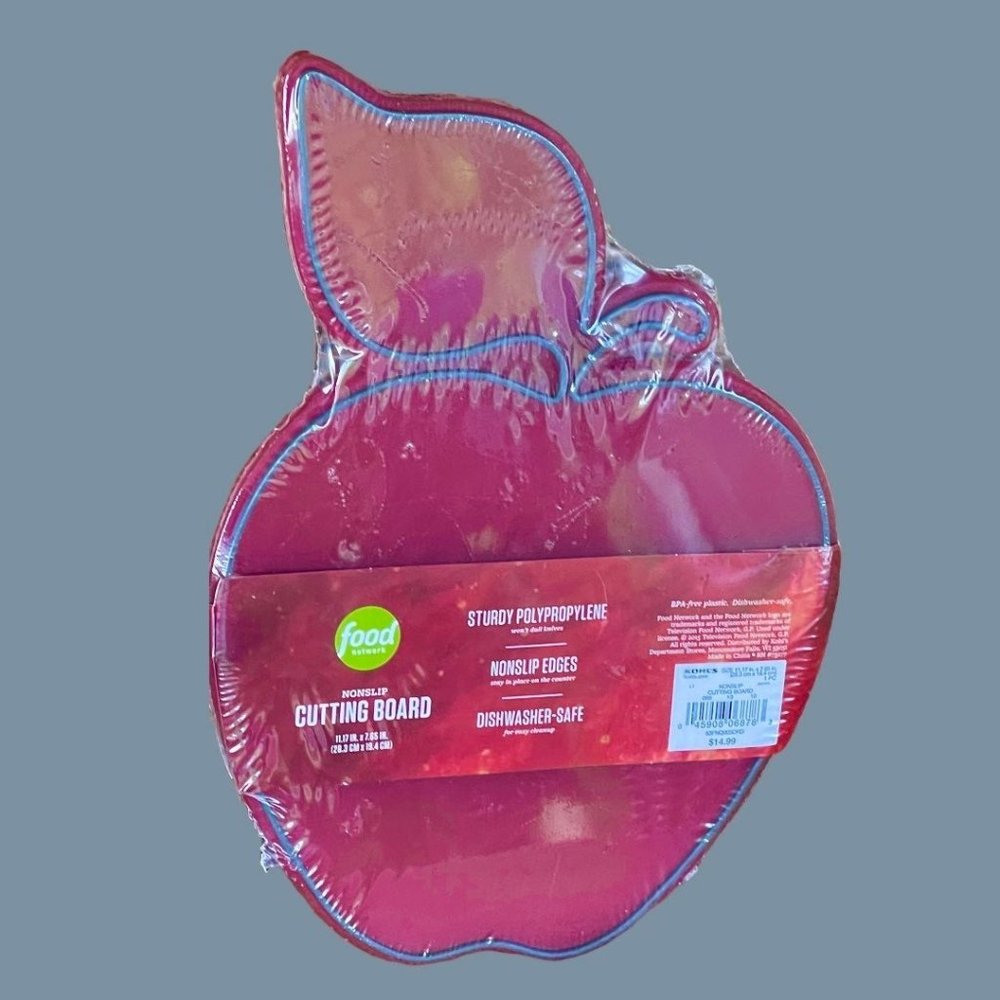 Food Network Apple Shape Cutting Board